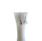 Gray Crystal Chandelier Style Earrings, .925 Sterling Silver Ear Wire, Gift Boxed Elegant Formal Jewelry, Made in USA, E. Ria Designs