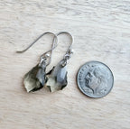 Gray Crystal Chandelier Style Earrings, .925 Sterling Silver Ear Wire, Gift Boxed Elegant Formal Jewelry, Made in USA, E. Ria Designs