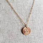 Vintage Pig Coin Necklace, 1997 Bermuda One Cent Coin, Old Coin Jewelry, Brass Cable Chain, Lobster Claw, Handcrafted in USA, Gift Boxed