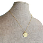 Vintage Chile 10 Pesos Freed Winged Woman Coin Necklace, 14K GF Cable Chain, Made in USA, E. Ria Designs, Victory Celebration Gift Boxed