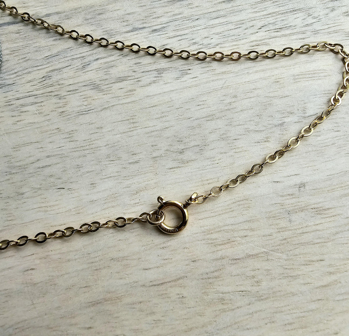 Long Aqua Blue Apatite Gemstone, 14k Gold Filled Cable Chain Necklace, Saucer Gold Beads, Handmade, Gift Boxed, Made in USA, E. Ria Designs