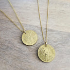 Vintage Chile 10 Pesos Freed Winged Woman Coin Necklace, 14K GF Cable Chain, Made in USA, E. Ria Designs, Victory Celebration Gift Boxed