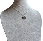 1967 British Six Pence Vintage Coin Necklace, Leek, Rose, Thistle, Shamrock, .925 Sterling Cable Chain, Made in USA, E. Ria Designs