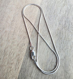 925 Sterling Silver 16 Inch Snake Chain for Charms, Pendants Gift Boxed, E. Ria Designs, Lobster Claw