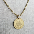 Vintage 1964 South Africa Coin Necklace, Bird Pendant, Handmade by E. Ria Designs