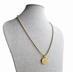 Vintage 1964 South Africa Coin Necklace, Bird Pendant, Handmade by E. Ria Designs