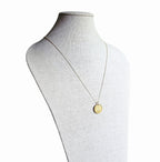 1975 San Marino 20 Lire Coin Necklace, Bird Feeding Babies in Nest, Diamond Cut Brass Ball Chain, Made in USA, Gift Boxed