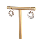 Hammered Gold Earrings Handmade with 14K Gold Filled Ear Wires Made in USA Gift Boxed E. Ria Designs
