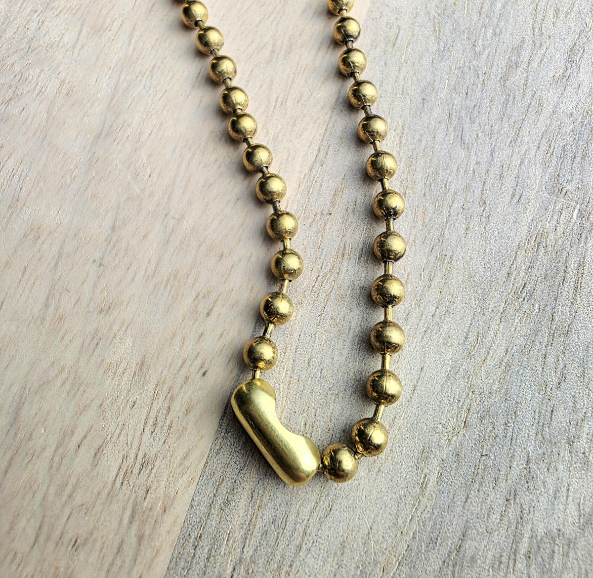 Old Vintage French 20 Centimes Coin Necklace, Brass Ball Chain, Birthday Gift Boxed, Marianne Profile, Handcrafted in USA by E. Ria Designs