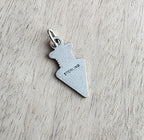 Sterling Silver Arrowhead Charm, Native American Style Jewelry, 925 Silver, Add to Charm Bracelet or Necklace Chain