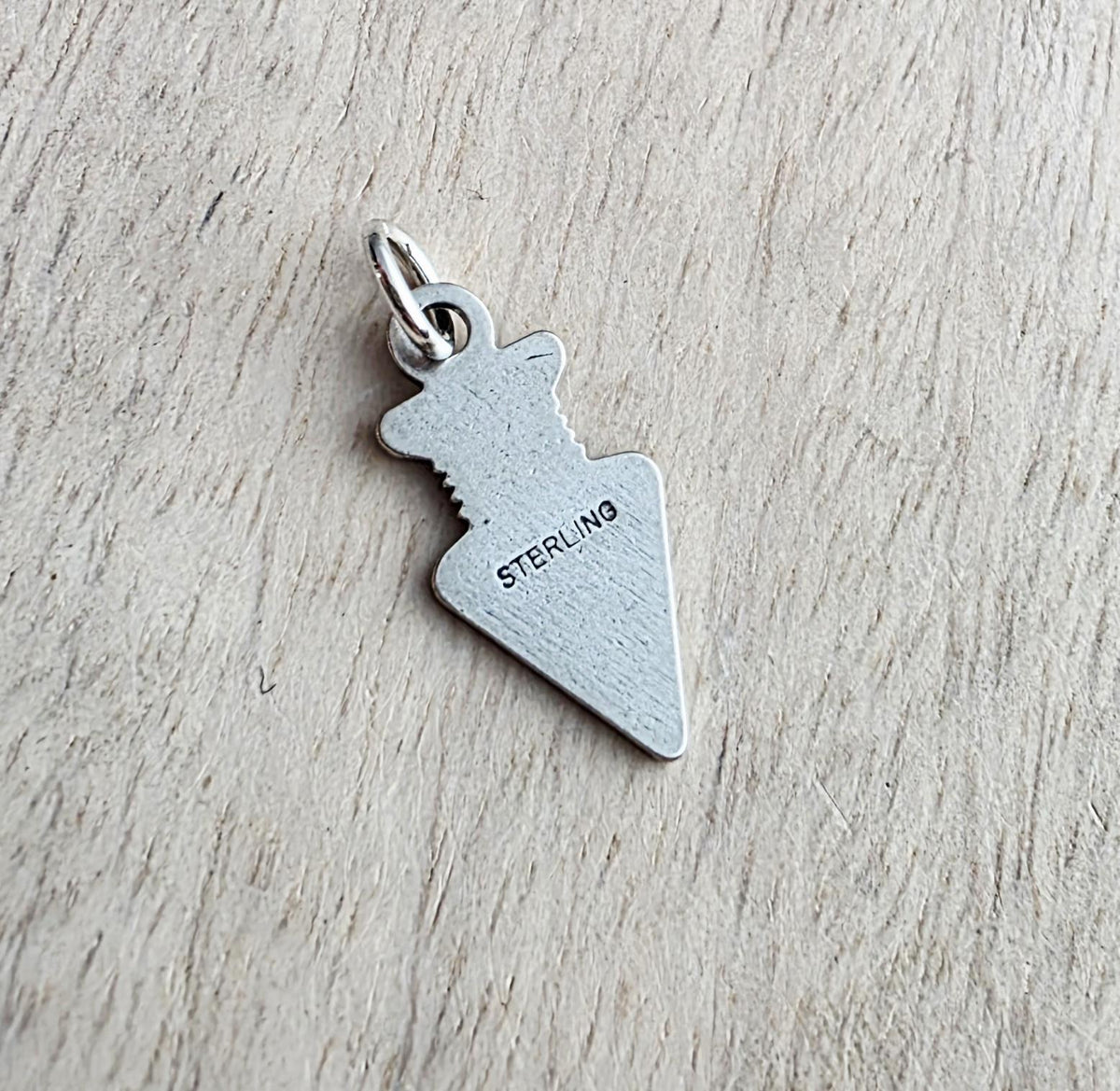 Sterling Silver Arrowhead Charm, Native American Style Jewelry, 925 Silver, Add to Charm Bracelet or Necklace Chain