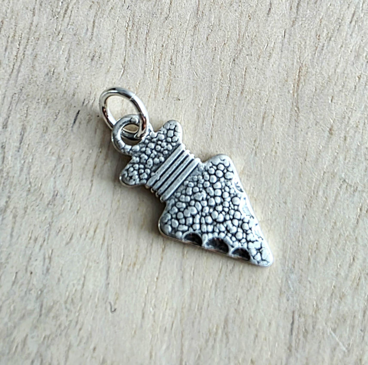 Sterling Silver Arrowhead Charm, Native American Style Jewelry, 925 Silver, Add to Charm Bracelet or Necklace Chain