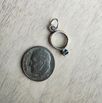 Sterling Silver Fake Diamond Solitaire Ring, Engagement Jewelry, 925 Silver, Add to Charm Bracelet or Necklace Chain