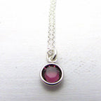 Birthstone Earring Necklace Set, Choose Earrings, Necklace Or Set, .925 Sterling Silver, Swarovski Crystal Bezel