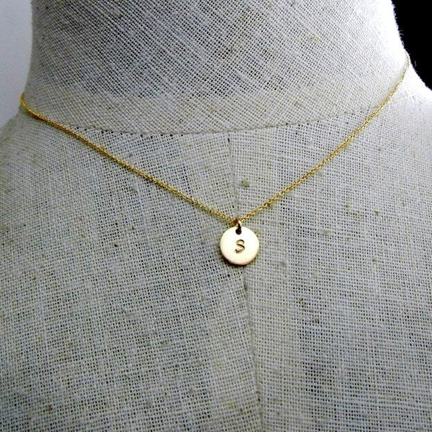 Gold Letter Charm | Little Initial | 14K GF Custom Pendant | Personalized Jewelry by Eriadesigns